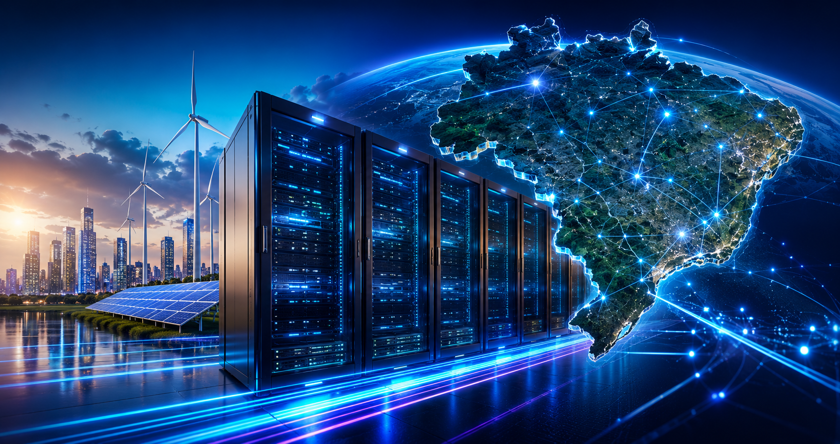A corrida pelos bilhões da IA: novos data centers redesenham o mapa do Brasil